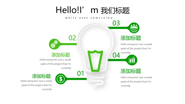 绿色时尚医药代表工作汇报动态PPT
