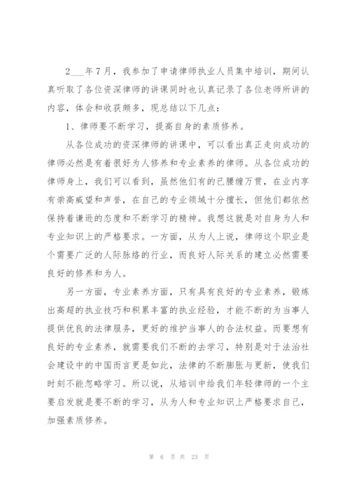 律师个人年度工作总结10篇.docx