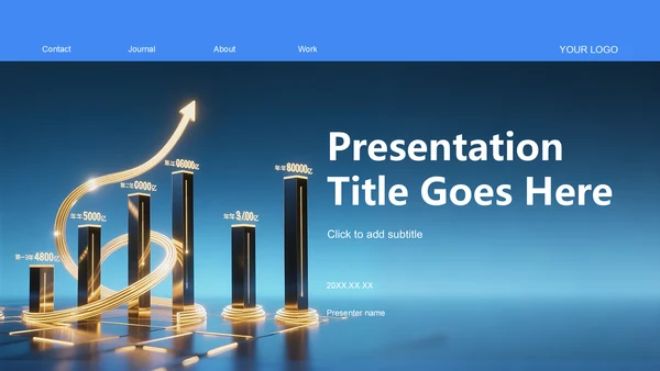 蓝色科技风教育实训项目总结PPT主题