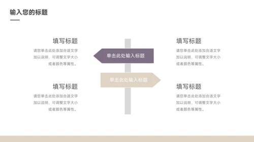 紫色极简主义转正述职报告PPT模板