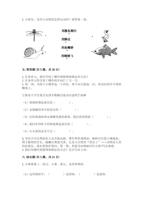 教科版一年级下册科学期末测试卷附下载答案.docx