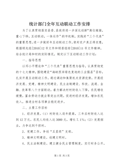 统计部门全年互动联动工作安排.docx