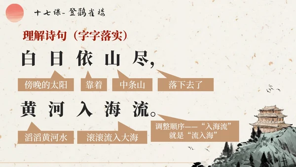 部编版语文二年级上册第十七课《登鹳雀楼》课件