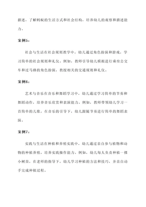 某幼儿园课程实施方案