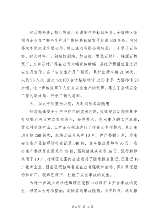 乡镇安监站半年工作总结.docx