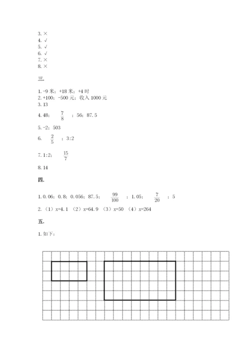 辽宁省【小升初】2023年小升初数学试卷完整参考答案.docx