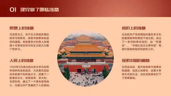 红色精神七一建党节党史党课教学通用PPT模板
