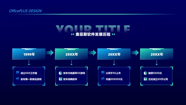 蓝绿科技感校园招聘PPT套装
