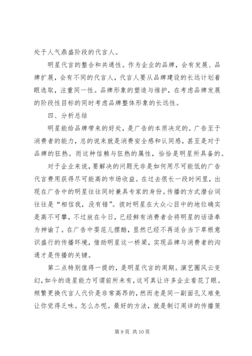 品牌形象代言分析报告 (4).docx