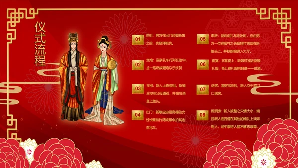 中式婚礼主题通用PPT模板