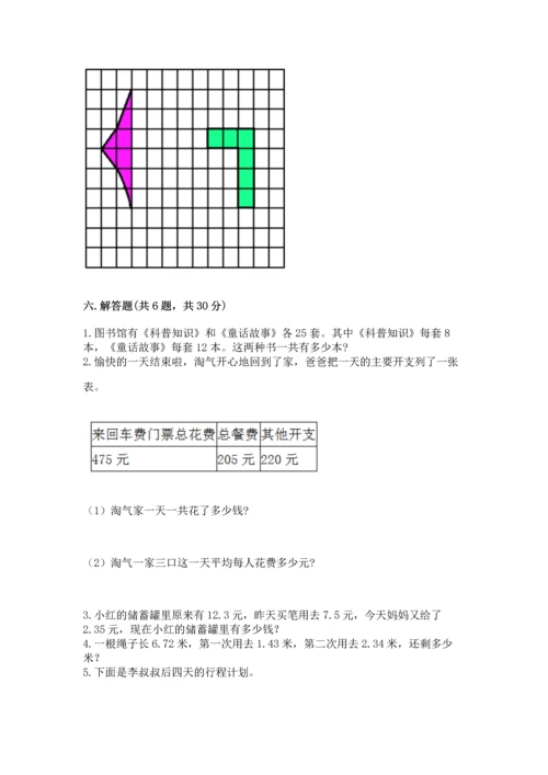 小学四年级下册数学期末测试卷及参考答案（培优b卷）.docx