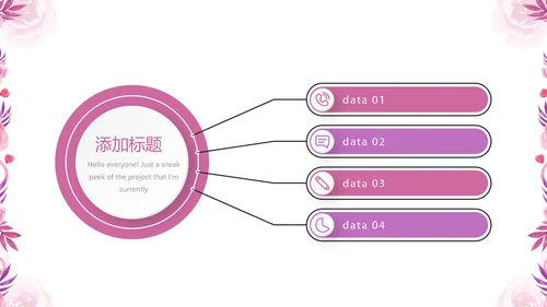 粉色时尚护士长述职报告动态PPT