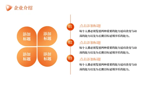 橙色商业计划书通用PPT模板