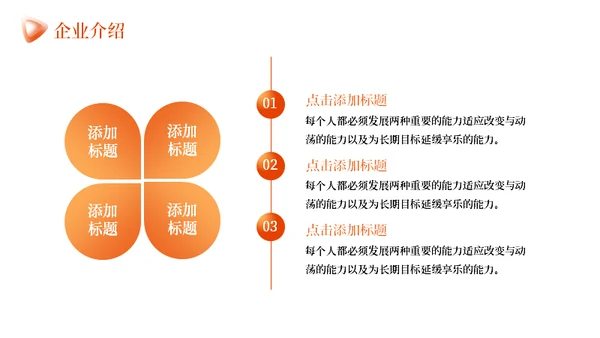 橙色商业计划书通用PPT模板