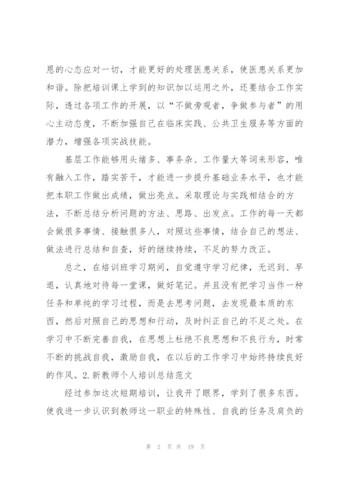 新教师个人培训总结范文5篇.docx