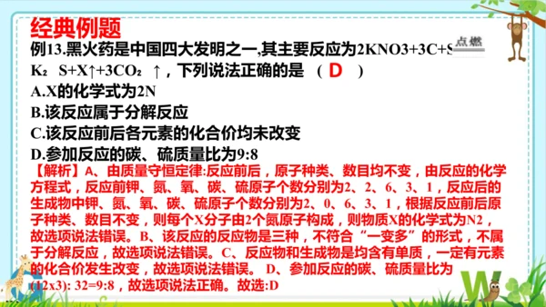 第五单元化学反应的定量关系整理与提升课件(共73张PPT)-九年级化学人教版2024上册