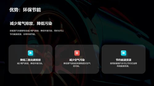 黑色创意酷炫新能源汽车知识介绍PPT模板