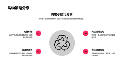 双十二购物指导PPT模板