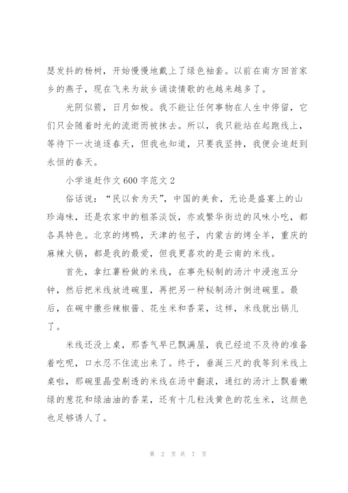 小学追赶作文600字范文5篇.docx