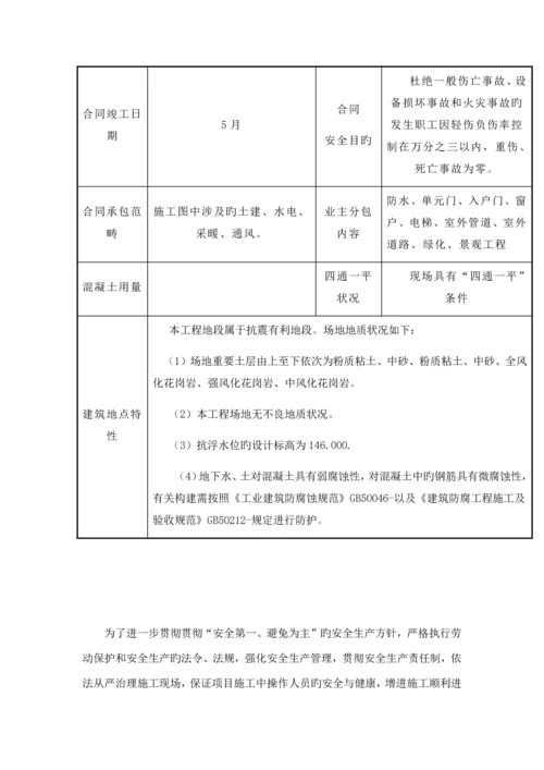 安全文明综合施工专题方案范文.docx