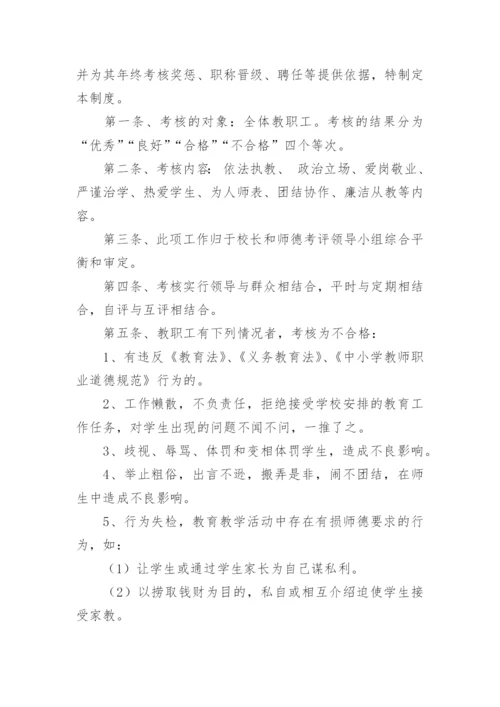 幼儿园师德师风奖惩方案.docx