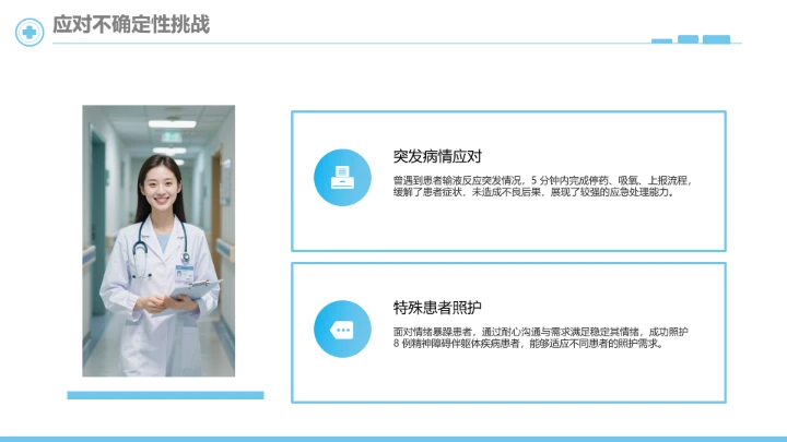 蓝色简约临床医学专业大学生求职个人能力综合展示职业生涯规划PPT