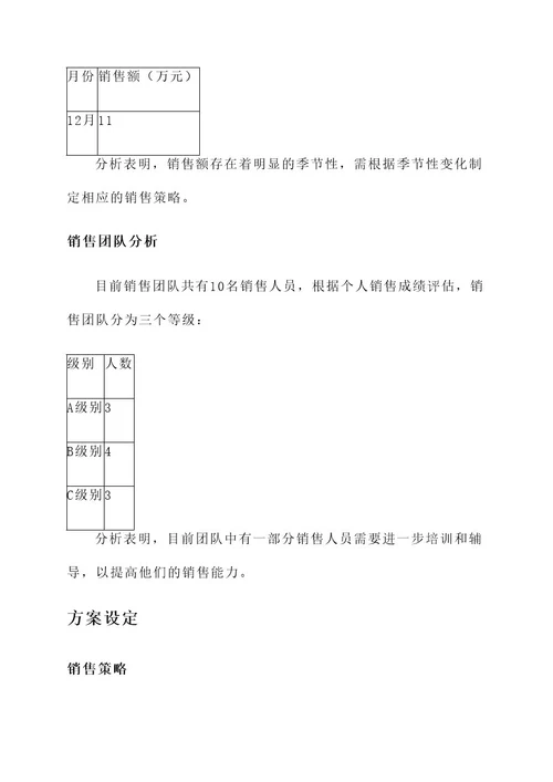 销售经理明年规划的方案