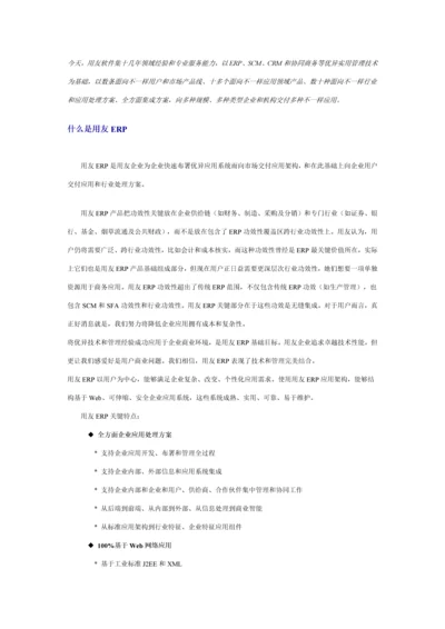 用友ERP解决专项方案.docx