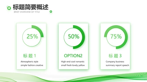 绿色大气企业公司宣传简介动态PPT模板