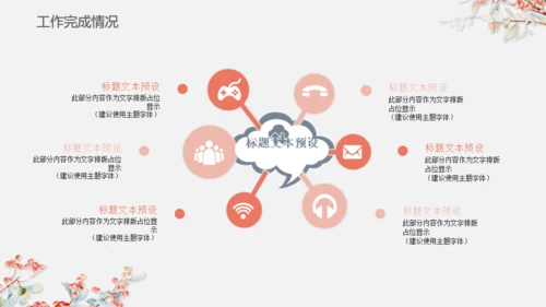 女生学妹粉色清新简约汇报总结通用PPT模板