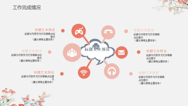 女生学妹粉色清新简约汇报总结通用PPT模板