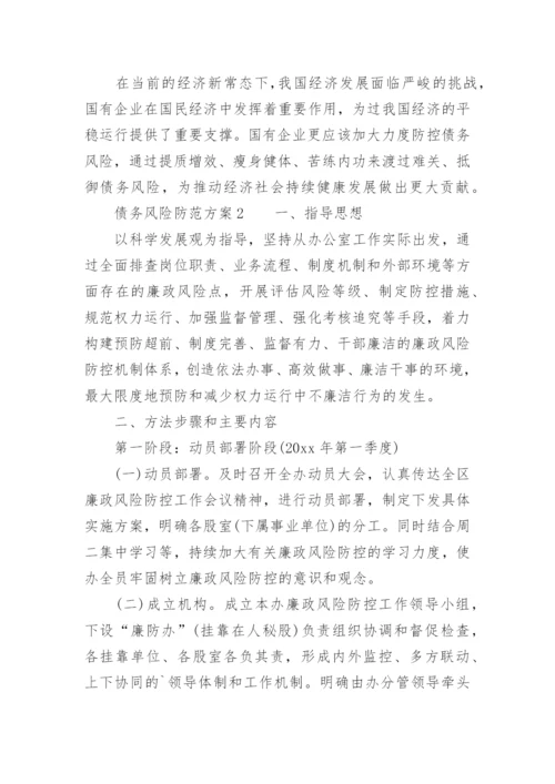 债务风险防范方案.docx