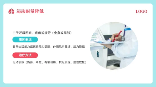 粉蓝简约肺康复训练PPT模板宣传PPT动态PPT肺结核肺结节