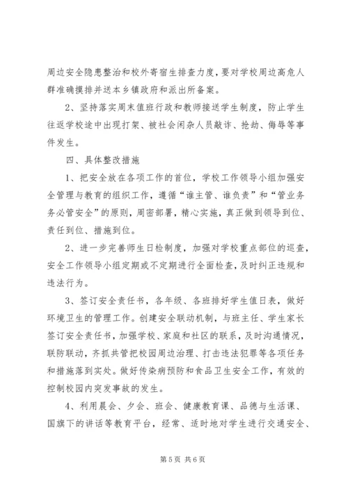 学校园安全及周边环境专项督查自查整改报告.docx