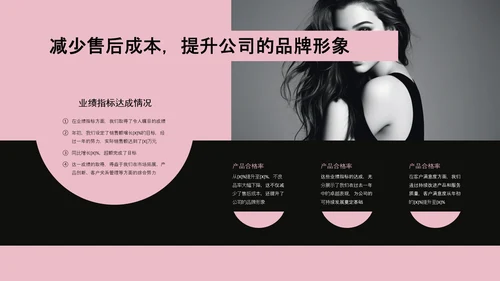 欧美风简约工作汇报PPT模板