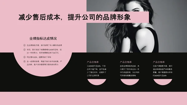 欧美风简约工作汇报PPT模板