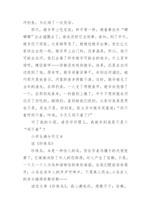 小学生满分作文大全【30篇】小学生优秀作文大全.docx