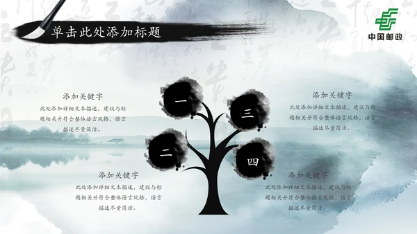中国邮政储蓄银行邮储邮局动态PPT模板