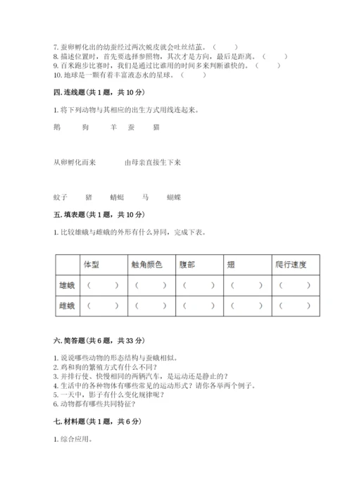 教科版小学科学三年级下册 期末测试卷【最新】.docx