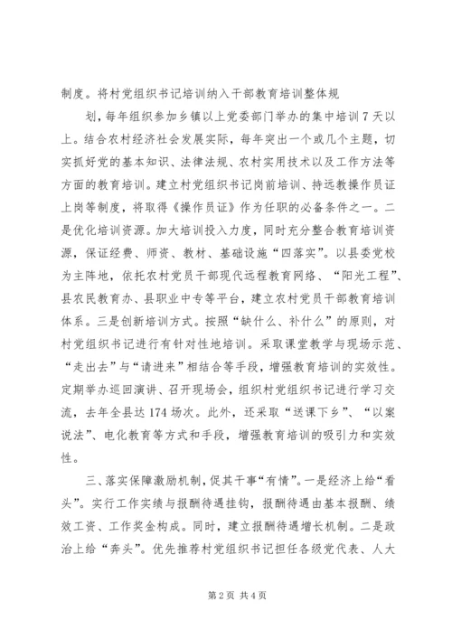 实施“领头雁”工程激活农村党组织书记队伍.docx