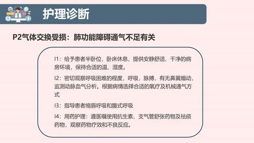 COPD慢性阻塞性肺部疾病患者护理查房PPT模板