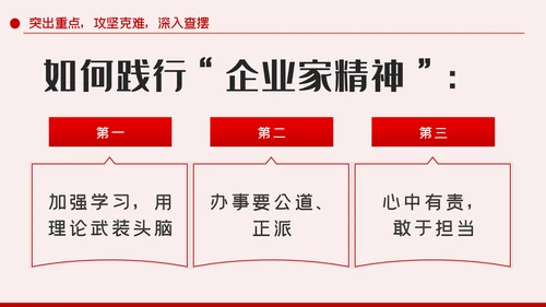 对企业家精神的认识和体会PPT模板