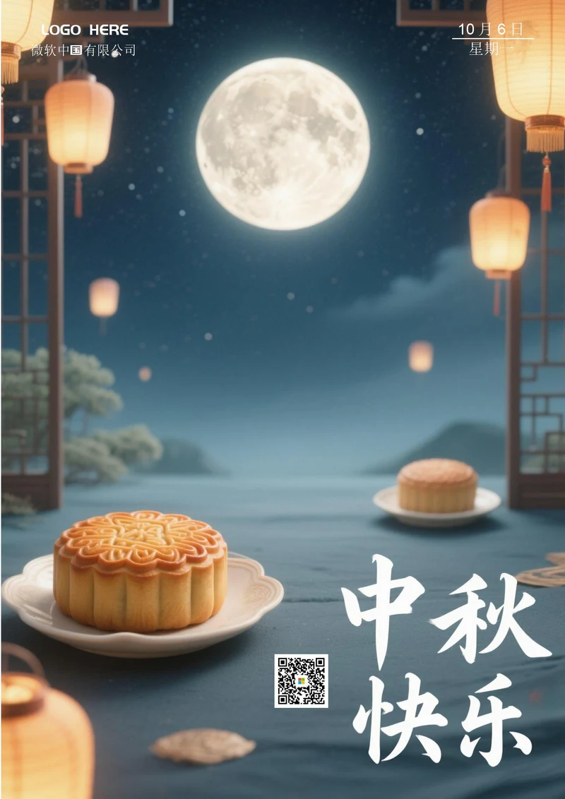 中秋节快乐海报