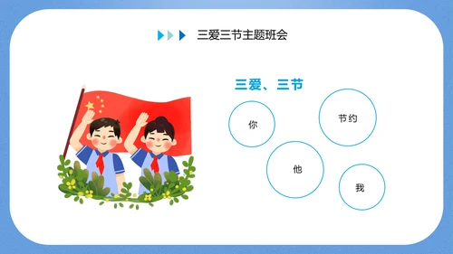 三爱三节主题教育班会PPT