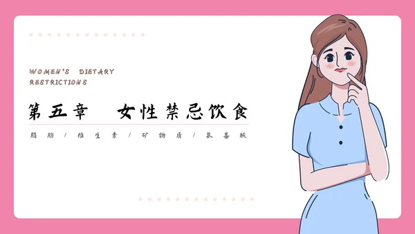 女性健康知识讲座PPT模板