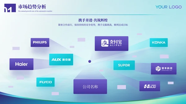 蓝绿色医疗风格毕业答辩ppt模板