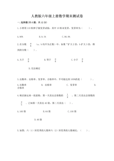 人教版六年级上册数学期末测试卷1套.docx