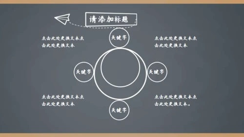 简约手绘黑板风开学季家长会通用PPT模板