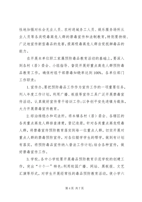 毒品预防教育实施方案.docx