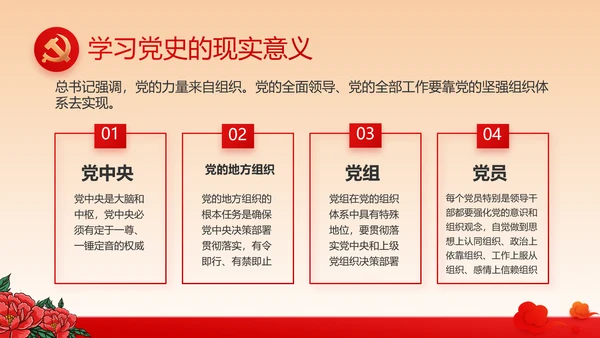 红色党建社区民主生活会学习主题动态PPT模板